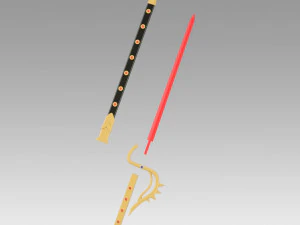 kamen rider black shadow moon sword cosplay prop 3D Print Model