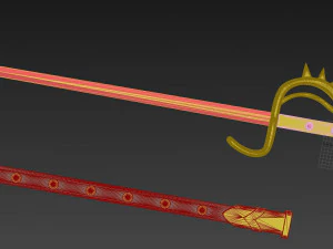 kamen rider black shadow moon sword cosplay prop 3D Print Model