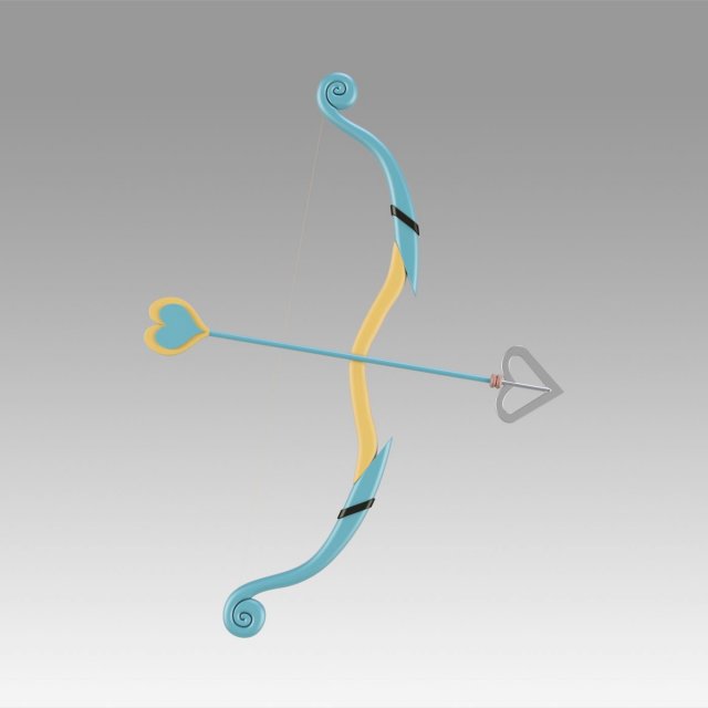 love live sonoda umi bow and arrow cosplay 3D Принт Модель .c4d .max .obj .3ds .fbx .stl .blend 