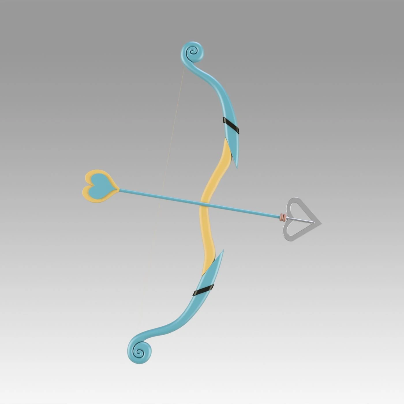 love live sonoda umi bow and arrow cosplay 3D Print Model .c4d .max .obj .3ds .fbx .stl .blend
