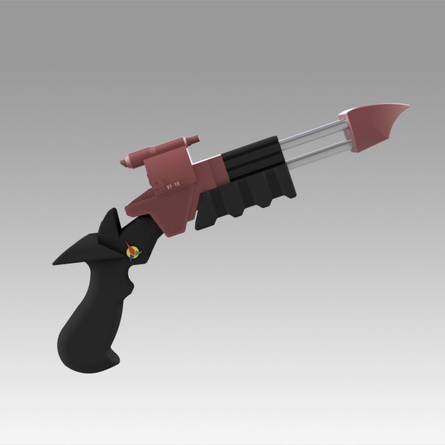 star trek vi the undiscovered country klingon disruptor pistol 3D-Druckmodell .c4d .max .obj .3ds .fbx .stl .blend 