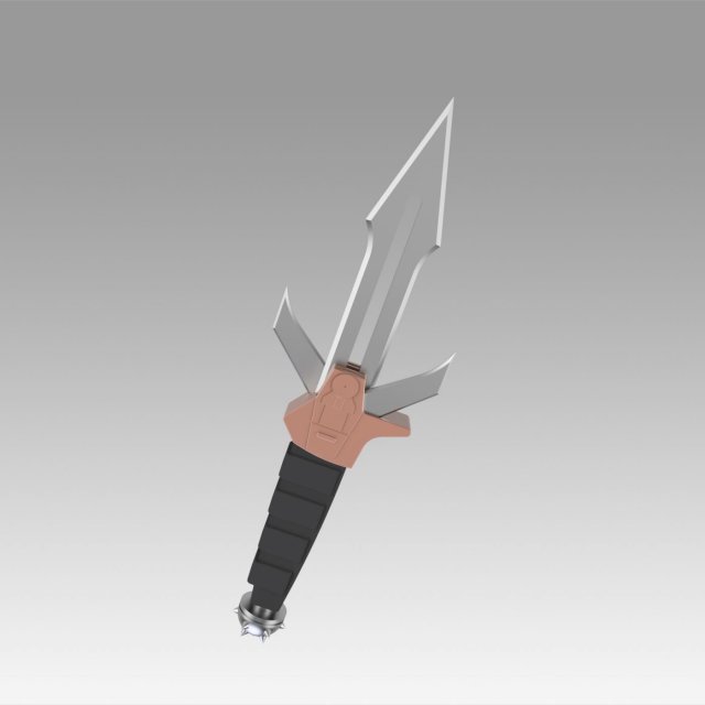 star trek klingon dk tahg knife Modelo de impresión 3D .c4d .max .obj .3ds .fbx .stl .blend 