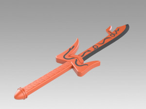 kamen rider den-o momotaros sword cosplay prop Model Cetak 3D