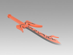 kamen rider den-o momotaros sword cosplay prop Model Cetak 3D