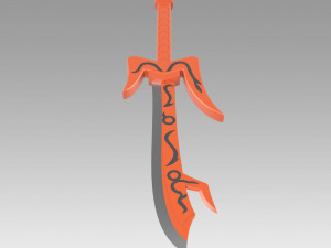 kamen rider den-o momotaros sword cosplay prop Model Cetak 3D
