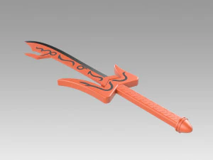 kamen rider den-o momotaros sword cosplay prop 3D Print Model
