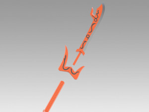 kamen rider den-o momotaros sword cosplay prop Model Cetak 3D