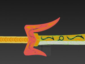 kamen rider den-o momotaros sword cosplay prop Model Cetak 3D