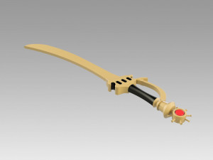 fire emblem awakening sol katti sword cosplay prop Modello di stampa 3D