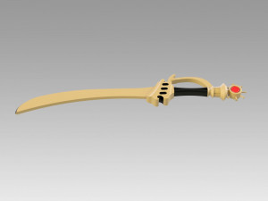 fire emblem awakening sol katti sword cosplay prop Modello di stampa 3D
