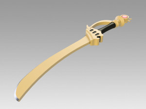 fire emblem awakening sol katti sword cosplay prop Modello di stampa 3D