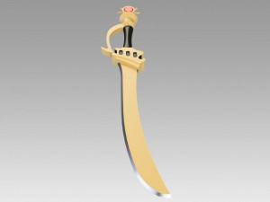 fire emblem awakening sol katti sword cosplay prop Modello di stampa 3D