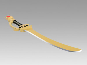 fire emblem awakening sol katti sword cosplay prop Modello di stampa 3D