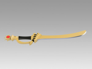 fire emblem awakening sol katti sword cosplay prop Modello di stampa 3D