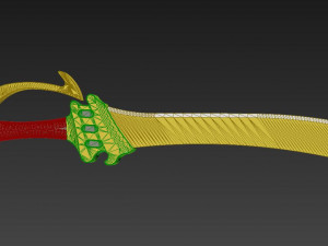 fire emblem awakening sol katti sword cosplay prop Modello di stampa 3D
