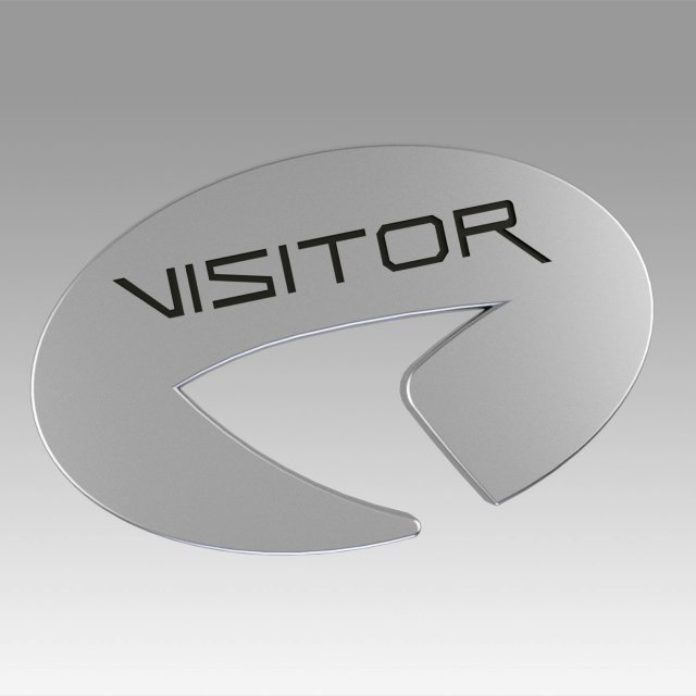star trek picard starfleet visitor badge 3D प्रिंट मॉडल .c4d .max .obj .3ds .fbx .stl .blend 