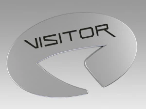 Star Trek Picard Distintivo De Visitante Da Frota Estelar Modelo de Impressão 3D