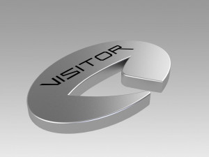 star trek picard starfleet visitor badge 3D प्रिंट मॉडल