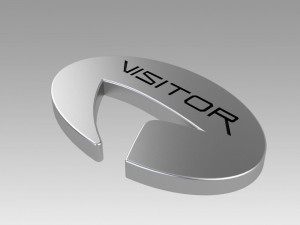 star trek picard starfleet visitor badge 3D प्रिंट मॉडल