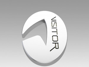 star trek picard starfleet visitor badge 3D प्रिंट मॉडल