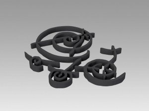 star trek symbol chah mooz ee 3D प्रिंट मॉडल