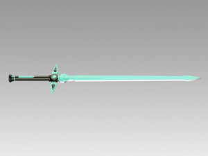 sao kirtos dark repulser sword cosplay prop 3D-printmodel