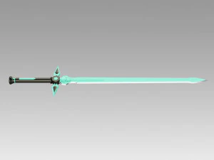 sao kirtos dark repulser sword cosplay prop 3D Print Model