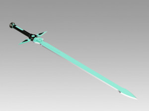 sao kirtos dark repulser sword cosplay prop 3D-printmodel