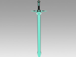 sao kirtos dark repulser sword cosplay prop 3D-printmodel