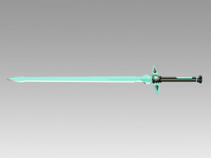 sao kirtos dark repulser sword cosplay prop 3D-printmodel