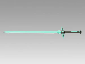 sao kirtos dark repulser sword cosplay prop 3D Print Model