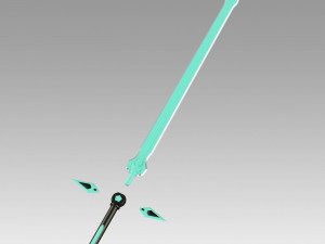 sao kirtos dark repulser sword cosplay prop 3D-printmodel