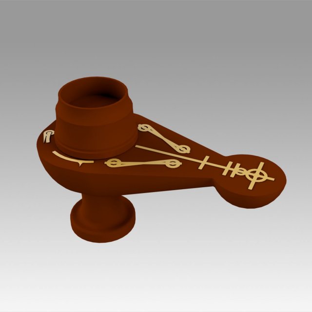 star trek voyager vulcan styled meditation lamp Modello di stampa 3D .c4d .max .obj .3ds .fbx .stl .blend 