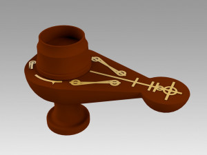 star trek voyager vulcan styled meditation lamp 3D प्रिंट मॉडल