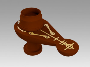 star trek voyager vulcan styled meditation lamp Modello di stampa 3D