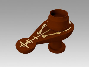 star trek voyager vulcan styled meditation lamp Modello di stampa 3D