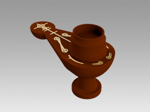 star trek voyager vulcan styled meditation lamp Modello di stampa 3D