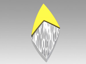 star trek voyager relativity starfleet combadge replica 3D Print Model