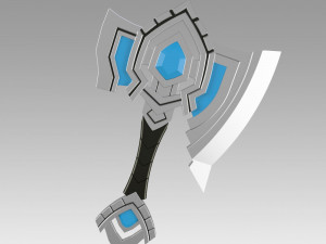 world of warcraft shadowlands axe bastion cosplay Modelo de Impressão 3D