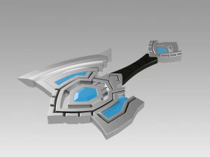 world of warcraft shadowlands axe bastion cosplay 3D Print Model
