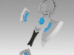 world of warcraft shadowlands axe bastion cosplay 3D Print Model