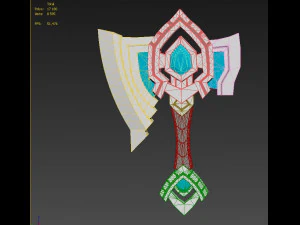 world of warcraft shadowlands axe bastion cosplay 3D Print Model