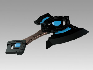 world of warcraft shadowlands axe bastion cosplay 3D-printmodel