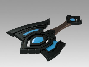 world of warcraft shadowlands axe bastion cosplay 3D-printmodel