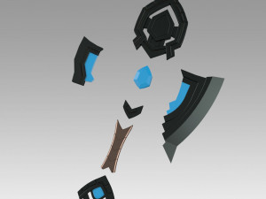 world of warcraft shadowlands axe bastion cosplay 3D-printmodel