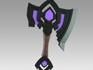 world of warcraft shadowlands axe bastion cosplay Modèles 3D en vedette