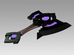 world of warcraft shadowlands axe bastion cosplay 3D Print Model