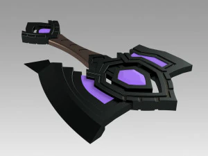 world of warcraft shadowlands axe bastion cosplay 3D Print Model