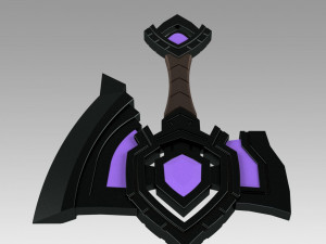 world of warcraft shadowlands axe bastion cosplay 3D Принт Модель