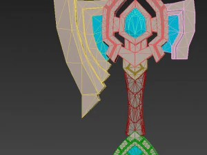 world of warcraft shadowlands axe bastion cosplay 3D Print Model